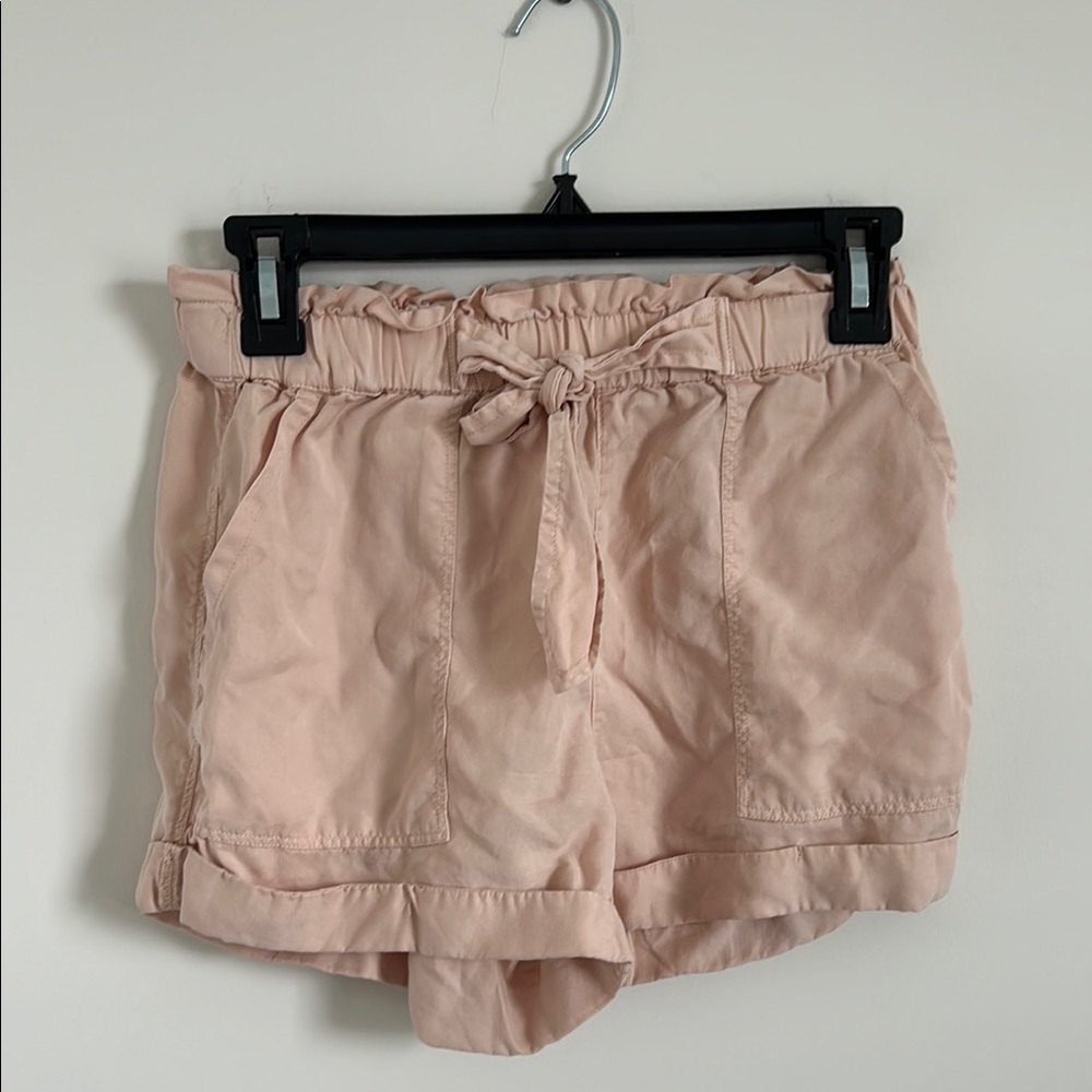 Aerie High Waist Pink Shorts with Elastic Waistband